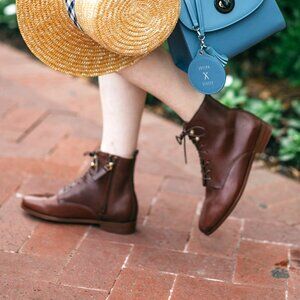 Sezane Leather Ankle Boots